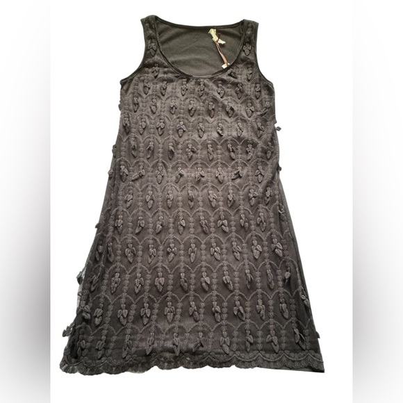 Ruby Rose Black Sleeveless Textured Embroidery Cocktail Mini Dress Size Medium - Picture 7 of 11